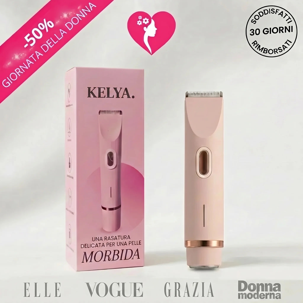 Kelya® – Il trimmer 2 in 1 per pelli sensibili